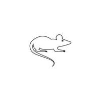 conception de modèle d'illustration vectorielle d'icône de souris vecteur