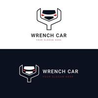 modèle de logo de voiture à clé, logo parfait pour les entreprises liées à l'industrie automobile. illustration vectorielle de voiture logo. vecteur