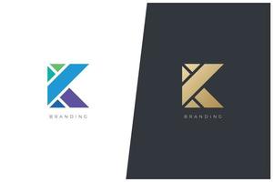 k lettre logo vecteur concept icône marque déposée. marque de logo universel k