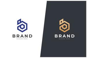 b lettre logo vecteur concept icône marque déposée. marque de logo universel b
