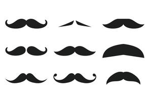 Collection de moustaches vecteur