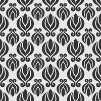 papier peint à motif floral monochrome sans couture vecteur