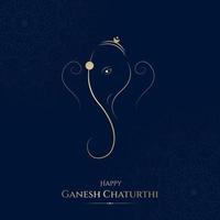 conception de publication de médias sociaux heureux ganesh chaturthi vecteur