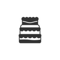 gâteau icônes symbole vecteur éléments pour infographie web