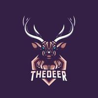 logo esport cerf vecteur