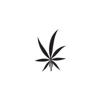 logo de feuille de cannabis vecteur