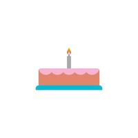 icône de gâteau d'anniversaire vecteur