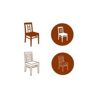 icône de vecteur de chaise.