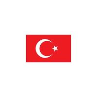 icône du drapeau de la turquie vecteur