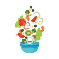 régime alimentaire sain de légumes vecteur