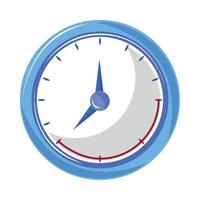 icône de l'horloge dans un style plat vecteur
