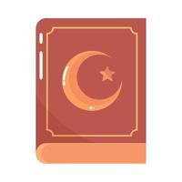 livre de coran islamique vecteur