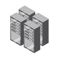 icône du serveur de base de données vecteur