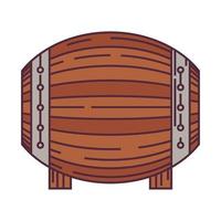 icône de baril de bière vecteur