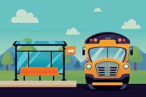 autobus scolaire et dessus d'autobus vecteur