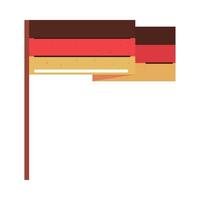 drapeau de l'Allemagne vecteur