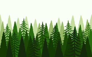 fond de forêt de pins vecteur