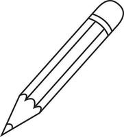 illustration d'art de ligne de crayon vecteur