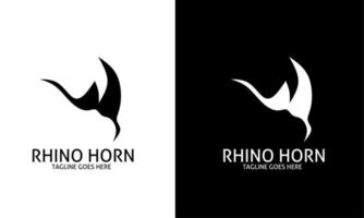 vecteur d'illustration du modèle de logo corne de rhinocéros parfait pour votre entreprise d'identité