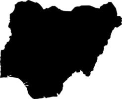 afrique nigeria carte vecteur map.hand style minimalisme dessiné.