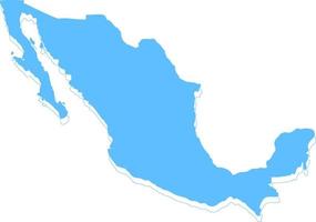 carte vectorielle du mexique. style minimalisme dessiné à la main. vecteur