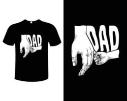 modèle de vecteur de conception de t-shirt fête des pères