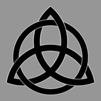 icône de symbole triquetra. illustration vectorielle vecteur