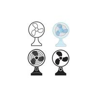 vecteur de logo icône ventilateur