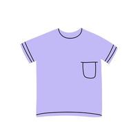 icône de t-shirt coloré. vêtements pour hommes et femmes. illustration de vecteur plat isolé sur fond blanc