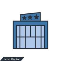 centre commercial icône logo illustration vectorielle. modèle de symbole de centre commercial pour la collection de conception graphique et web vecteur