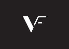 création de logo fv, création de logo de lettre à la mode professionnelle créative vecteur