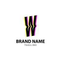 lettre w pépin lumineux pour la marque créative, création de logo vectoriel amusant, ludique et innovant