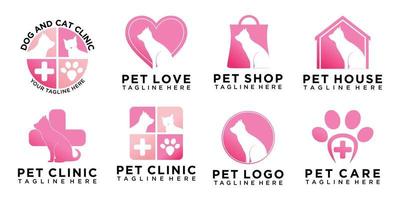 création de logo pour animaux de compagnie avec vecteur de prime de style unique créatif partie 5