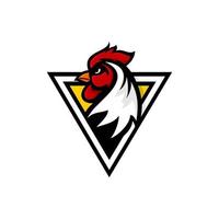 vecteur de logo de coq