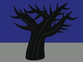 icône du grand arbre vecteur