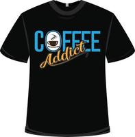 conception de t-shirt de la journée internationale du café vecteur