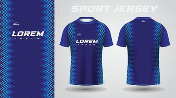 conception de maillot de sport t-shirt bleu vecteur
