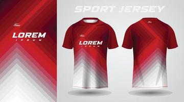 conception de maillot de sport chemise rouge vecteur