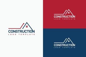 le concept de conception de logo de construction civile ou une idée de conception de logo immobilier peut être parfaitement utilisé pour les entreprises de construction vecteur