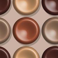 bonbons bonbons caramels modèle sans couture de vecteur