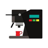 illustration de café icône vecteur machine à café. expresso caféine boisson équipement de boisson fabricant d'appareils. broyeur barista
