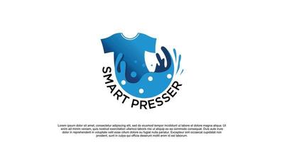 création de logo de blanchisserie avec concept créatif vecteur premium partie 2