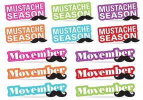 Movember Titre Vectors