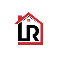 lettre lr home realty simple logo vecteur