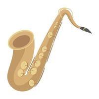 instrument de musique saxophone vecteur