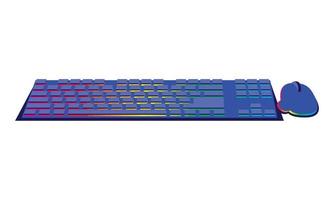 clavier et souris gamer moderne vecteur