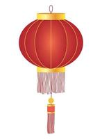 lampe chinoise rouge vecteur