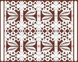 motif batik couleur blanc et rouge vecteur