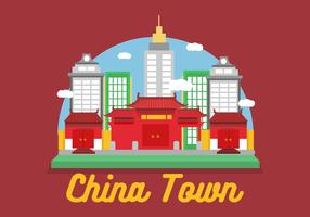 Chinese Town Vector