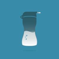 icône de conception gobelet bouteille boire de l'eau logo vecteur